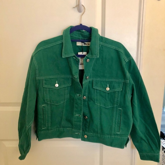 Topshop Jackets & Blazers - Top Shop Jean Jacket Green